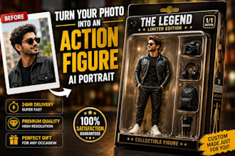 turn your photo into a realistic ai action figure toy