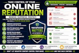 improve online reputation by reducing the visibility of negative links unwanted