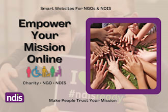design charity, donation, nonprofit ,fundraising, ndis website