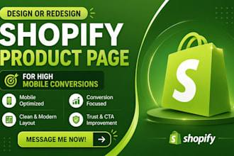 design redesign shopify product page for high mobile conversions