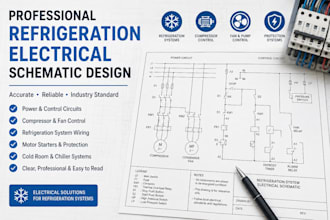design professional refrigeration electrical schematics