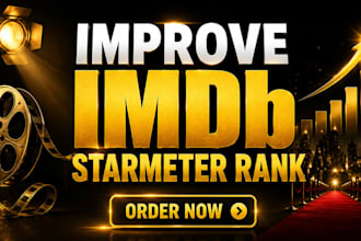 improve your imdb starmeter rank with organic profile promotion