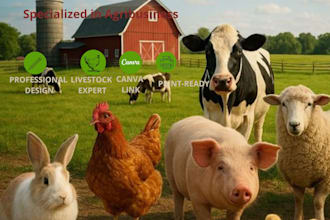 design poultry and livestock farm graphics