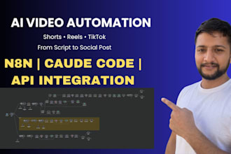 create ai video automation system for short form videos