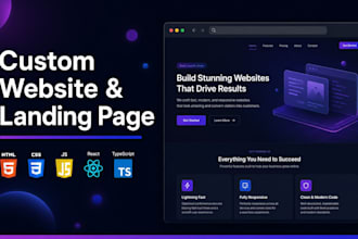 create a pixel perfect custom website hand code with react and typescript