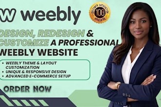 design, redesign and customize a professional weebly website