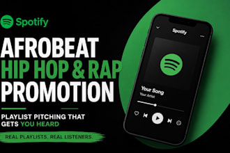 promote afrobeat rap and hip hop music on spotify playlists