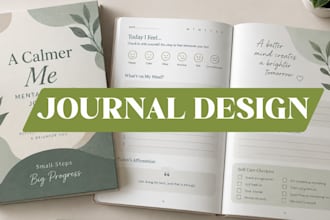 design mental health kids worksheet, planner, workbook and journal design