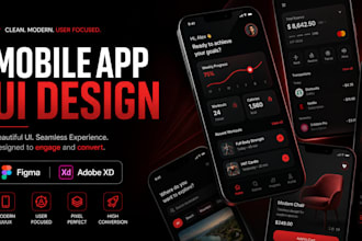 design a mobile app UI UX wireframe and interface prototype design in figma