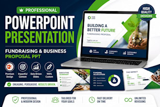 design powerpoint presentation ppt fundraising and grant business proposal