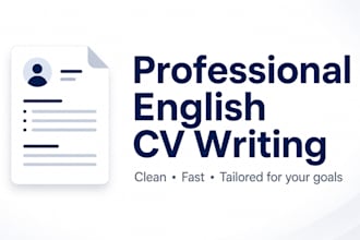 write a professional english CV for students and graduates