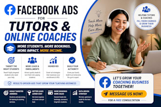 run facebook ads for online course and coaching leads