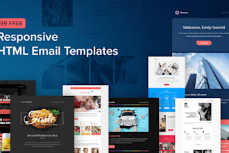 create HTML email template, responsive email template