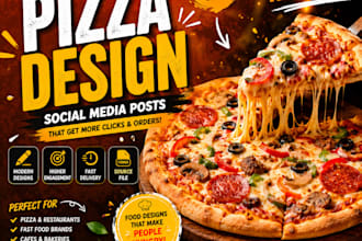 design modern restaurant and fast food social media posts