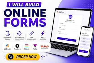 build jotform, cognitoforms, wufoo forms, typeform fillout and tally form