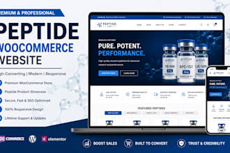 build fda compliant peptide website research peptide woocommerce website