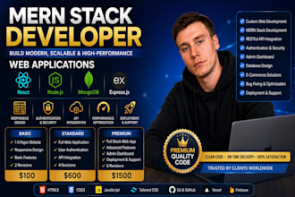 develop a custom web app using mern stack