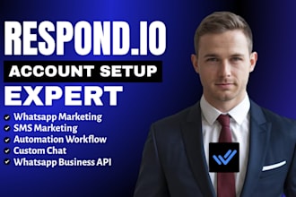 setup respond io, customer support, whatsapp API CRM workflow automation