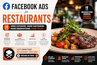 run facebook ads for restaurant sales and local customers