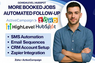 set up go highlevel hubspot zoho crm activecampaign salesforce lead automation