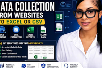 automate data collection from websites to excel or CSV