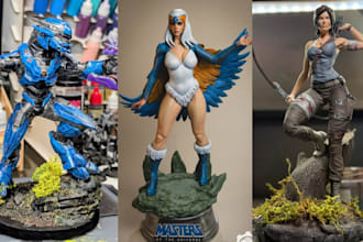 3d print and paint anime figures miniatures and nsfw statues