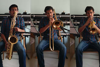 record live trumpet, trombone, saxophone, and brass horn sections for your song
