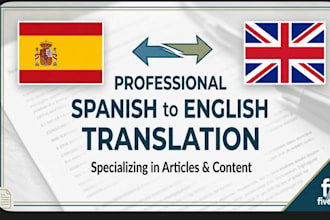 professionally translate spanish and english articles
