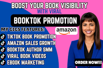 do booktok promotion booktok author smm booktok video ebook marketing amazon kdp