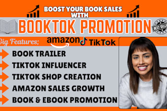 do booktok promotion tiktok influencer booktok video book promotion amazon kdp