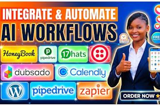 setup honeybook dubsado 17hats pipedrive CRM zapier twilio calendly ai workflow