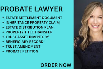 handle probate filings, trust documents and property inheritance disputes