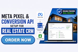 configure meta pixel and conversion API tracking for real estate CRM funnels