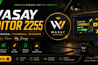 design clickable youtube thumbnails for gaming and finance