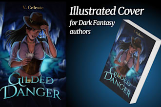 create a dark fantasy book cover