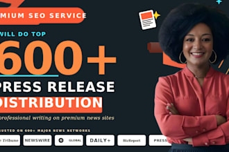 write and distribute a high authority press release for PR, SEO, media coverage