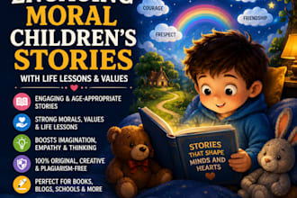 write engaging moral children stories with life lessons and values