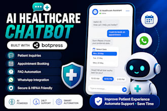 build an ai chatbot for patient inquiries using botpress, appointment booking