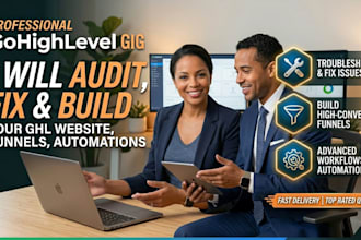 audit, fix your gohighlevel website, automation, pipeline, funnel, landing page