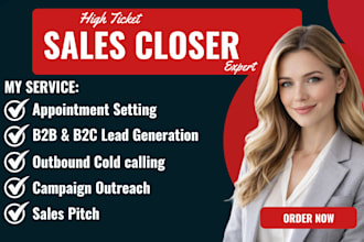 b2b sales closer highticket sales rep appointment setting salesperson sdr