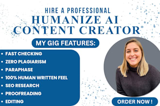 proofread, edit, rewrite and humanize your ai generated content