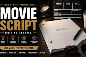 write a professional well written movie script