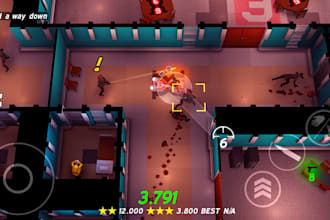 do unity 3d game, top down game, survival game, 3d shooter game