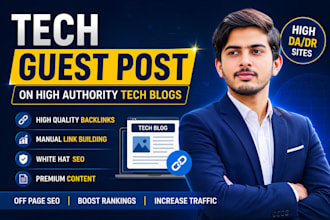 publish a tech guest post on high authority tech blogs