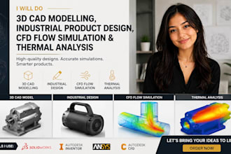 3d cad modelling industrial product design cfd flow simulation thermal analysis