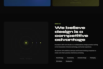 design a modern responsive web site for your business