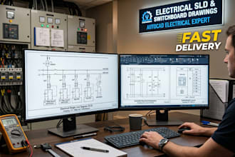 create electrical single line diagram sld and switchboard drawing
