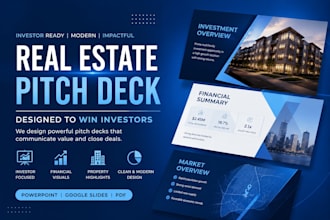 design a real estate investment pitch deck that wins investors