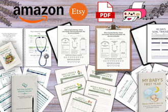 design professional KDP interior and printable etsy planners