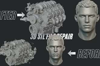 repair and fix your 3d stl files for 3d printing
